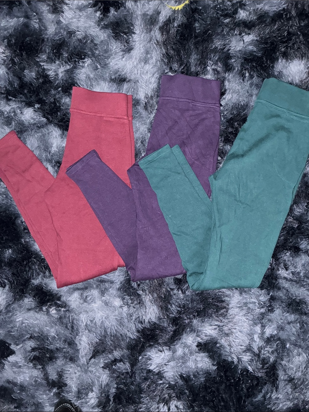 Lands' End XS 2-4 women’s Leggings lot 3 trio serious sweats LNC fall winter